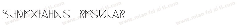 slidexiaiing regular字体转换